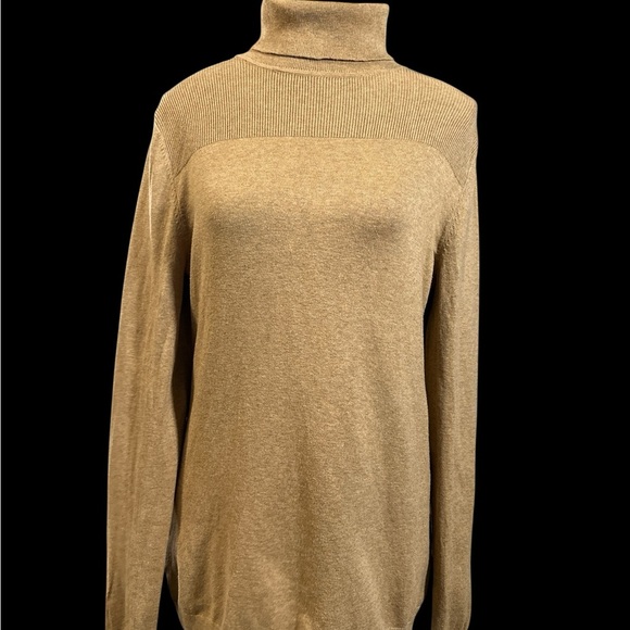 Talbots Classic Camel Turtleneck Sweater - Picture 6 of 6